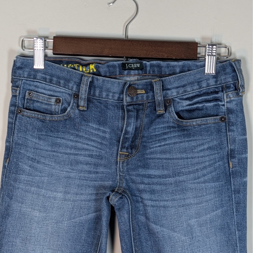 J.Crew Matchstick Straight Leg Jeans Medium Wash Blue Denim 19023 Womens 28x30